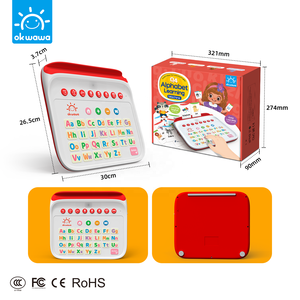 Machine à jouets d'apprentissage pour les lettres de l'alphabet <span class=keywords><strong>anglais</strong></span> Chansons phonétiques Oral Speaking Matching avec des cartes et des livres - Product Image 4