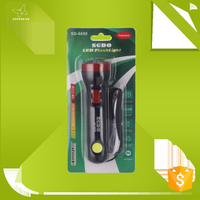 Lampe torche LED rechargeable 5W COB en alliage d'aluminium, lampe de secours, batterie Li-ion DC 6V SD 6658
