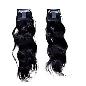 Extensiones de Cabello Indio con Clip para Cola de Caballo y Puntas de Una Sola Capa - Product Image 3