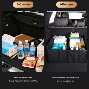 Organizer Universale per Bagagliaio Auto in Oxford 1680D - <span class=keywords><strong>Scatola</strong></span> Pieghevole Impermeabile per Carico Auto - Organizer Resistente per Vano Portaoggetti - Product Image 3