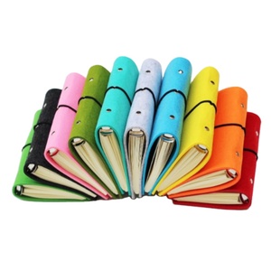 Funda de fieltro para cuaderno A4 A5 A6 con costuras de cuero - Product Image 5