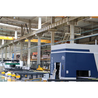 FINCM Línea de Corte Láser de Fibra CNC para Perfiles de Acero en H, con Carga Automática, para Biselado de Cantos en Ángulo R, 12kw 20kw, Construcción Metálica