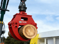 Accessoire d'excavatrice pour excavatrice de 3 à 5 tonnes, grappin hydraulique rotatif pour grumes de bois