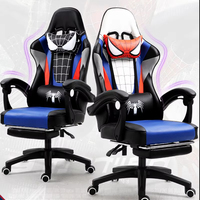 Mobilier de bureau Maison Chine Usine Spider Man Vente Fauteuil de jeu ergonomique avec soutien lombaire et repose-pieds confortables