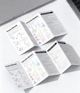 Manuales de Usuario Plegables Personalizados de PVC de Alta Calidad (Hoja de Instrucciones), Folletos con Diseño y Marca Personalizables - Product Image 2