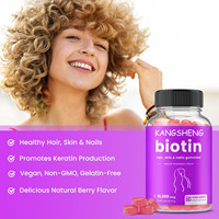 Vente en gros de bonbons végétaliens à la biotine complexes vitamines minéraux pour cheveux peau ongles santé favorise la production de kératine pour adultes adolescents