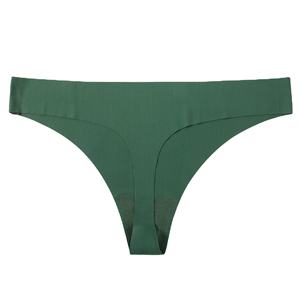 ثونغ لون واحد الملابس الداخلية مثير رغبة نقية المرأة الرياضية منخفضة الخصر سروال داخلي مثلث سراويل داخلية سلس تنفس - Product Image 1