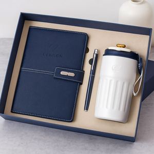 Corporate Branding Gift Set: Notebook, Metal Pen and Insulated <b>Mug</b>, Custom Engraved or Printed Logo - Product Image 4
