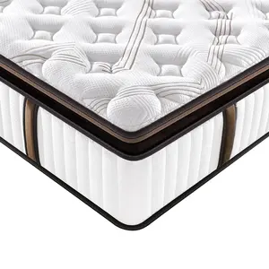 High quality bedroom furniture independent coil spring orthopedic queen size roll up mattress king size mattress