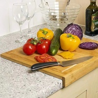 Planche à découper rectangulaire en bambou, écologique, durable, pour la préparation des aliments