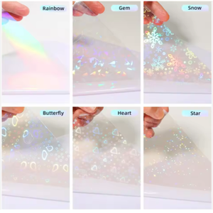 Holographic PVC 133.33cm Inch Printable Moisture Proof Rainbow <strong>Vinyl</strong> Dry Paper Machine Grade Inkjet Printer - Product Image 4