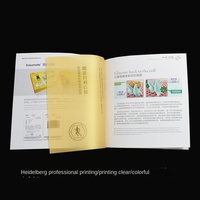 Brochures d'entreprise d'usine d'impression, impression personnalisée de livres, estampage à chaud or et argent, revêtement UV, livrets promotionnels illustrés