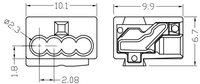 Bornier à ressort PCB connexion de câblage rapide XINYA XY607-4 XY607-8 pas de 2.08mm remplacer le DG220B-2.1 Degson et Kefa, usine