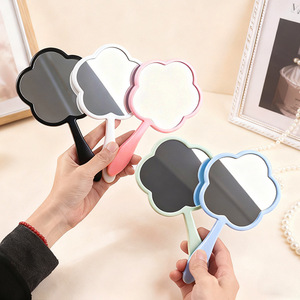 Zonyin New Arrival Flower Shape Handheld Single-Sided Makeup <strong>Mirror</strong> <strong>Plastic</strong> Travel <strong>Mirror</strong> Print Custom for Promotional - Product Image 1