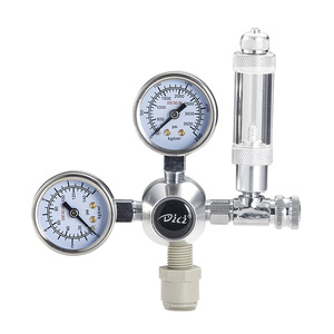ตัวควบคุมแรงดันแบบสองเกจ Ditz พร้อมวาล์ว CO2 สำหรับตู้ปลา สแตนเลส ควบคุมด้วยมือ - Product Image 2