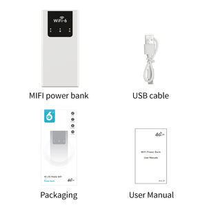 Banco de energía portátil 2 en 1 para exteriores y enrutador WiFi 4G LTE-10000mAh, ranura para SIM, Plug & Play (tipo C/Lightning) para viajes/camping - Product Image 6