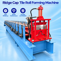 Machine de formage et de pliage de capuchons de toit métalliques préfabriqués pour tuiles de toit/mur en acier coloré