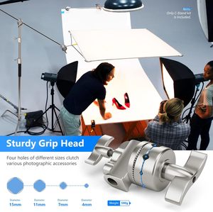 <span class=keywords><strong>NEEWER</strong></span> Pro <span class=keywords><strong>100</strong></span>% Acier Inoxydable 320cm Trépied Professionnel Robuste avec Bras Articulé pour Éclairage Photo - Product Image 4