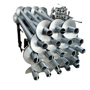 ระบบฐานราก<span class=keywords><strong>เหล็ก</strong></span>ชุบสังกะสีแบบจุ่มร้อน พร้อมเสาเข็มสกรูขนาด 2 7/8 นิ้ว สำหรับยึดคอนกรีต - Product Image 1