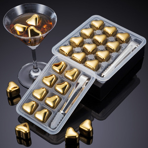 Kim loại <span class=keywords><strong>ICE</strong></span> <span class=keywords><strong>CUBE</strong></span> tái sử dụng hình trái tim thép không gỉ <span class=keywords><strong>Ice</strong></span> <span class=keywords><strong>Cube</strong></span> <span class=keywords><strong>Whisky</strong></span> Stones Set với kẹp cho <span class=keywords><strong>Whisky</strong></span> Brandy Cocktail bia - Product Image 6