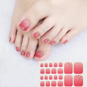Pegatinas de <span class=keywords><strong>uñas</strong></span> postizas para dedos de los pies, pegatinas de <span class=keywords><strong>uñas</strong></span> personalizadas Diy, 5 dedos, venta al por mayor - Product Image 5