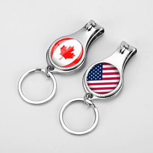 Metal Cheap Drop Shape China Nail Clipper Keyring <b>Keychain</b> Aluminum Foil Epoxy Nail Scissors Nail Clipper Bottle Opener <b>Keychain</b> - Product Image 4