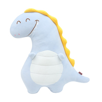 Vente en gros OEM ODM Jouet en peluche de dinosaure à dessin animé Poupée en peluche avec oreiller et animal