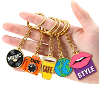 Großhandel Autozubehör Schlüssel ring Benutzer definiertes Logo Metall Schlüssel bund Leerer Schlüssel halter Ring Benutzer definierte Weiche Harte Emaille Schlüssel anhänger Schlüssel bund