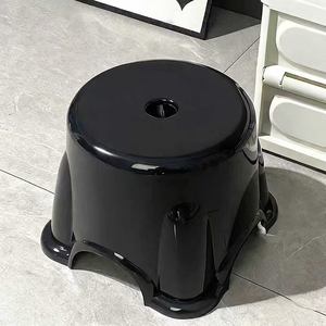 Taburete Pequeño de Plástico para Uso Doméstico, Apilable, para Mesa de Centro, Habitación de Alquiler, Ducha Infantil, Baño, Taburete Bajo - Product Image 5