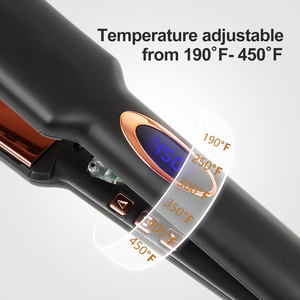 I nuovi capelli raddrizzano le parti del raddrizzatore a piastra larga a riscaldamento rapido della fabbrica OEM personalizzano il ferro da stiro con etichetta privata - Product Image 4