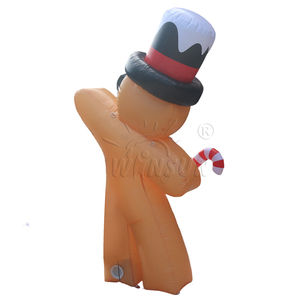 WINSUN Inflatable <b>Gingerbread</b> Man Christmas <b>Decoration</b> PVC CE Certified Custom Logo for Outdoor Yard Holiday Display LED - Product Image 6