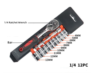 Bộ 12 Cái Cờ Lê Ổ Cắm Sửa Chữa Ô Tô 1/2 1/4 3/8 Bán Chạy Với Giá Rẻ - Product Image 2