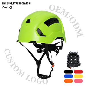 Casque de sécurité de type II, casque de chantier, ANSI Z89.1 classe E, protection latérale contre les impacts, coque en ABS, <span class=keywords><strong>suspension</strong></span> réglable à 4 points en <span class=keywords><strong>tissu</strong></span> à cliquet - Product Image 2