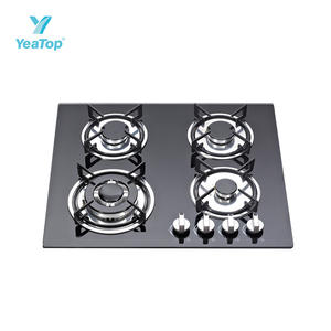 Table de cuisson à <span class=keywords><strong>gaz</strong></span> encastrable 60 cm, 4 brûleurs, en verre trempé, pour cuisinières GPL/GN, allumage par pile 1,5 V avec FFD - Prix <span class=keywords><strong>le</strong></span> plus bas - Product Image 3