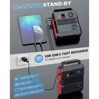 2000A Démarreur d'urgence Batterie de voiture Booster Pack Voiture Portable Jump Starter Power Bank avec compresseur d'air