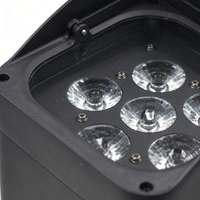 Projecteur LED Par sans fil DMX en aluminium et fer, rechargeable, 6x6-en-1, 40W, noir, pour événements extérieurs, à prix avantageux
