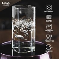 Ensemble de tasses à café et à thé carrées modernes, 9 oz (280 ml), en verre borosilicate sans plomb, écologiques, soufflées à la main