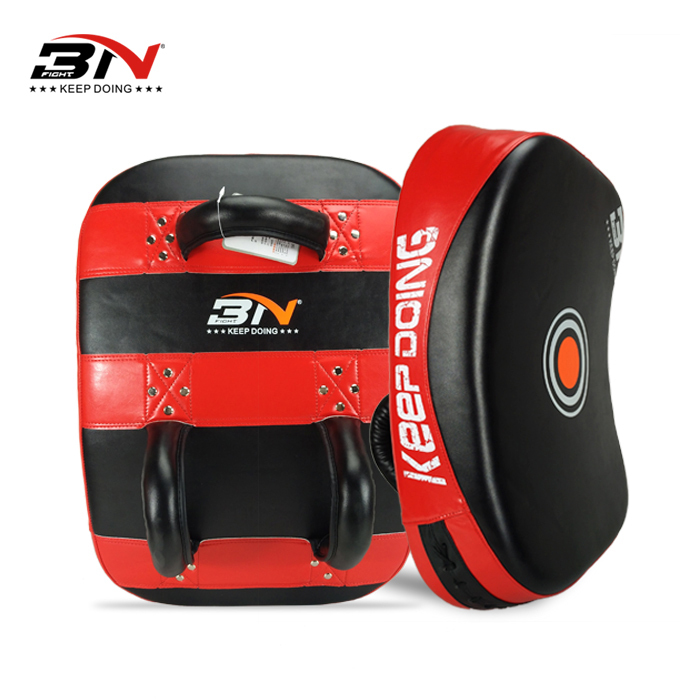 Power Punch BN Boxing Training Kick Pads Kick Boxing Curved Arm Pad MMA Focus Muay
