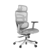 Chaise de bureau de direction fonctionnelle haut de gamme avec construction entièrement en maille et mécanisme d'inclinaison réglable