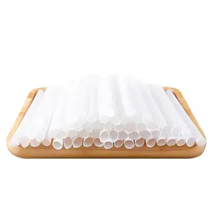 Atops 6mm 8mm 9mm 11mm 12mm Pp Clear Plastic Straw PP Clear Drinking Straws Thick Plastic Straws