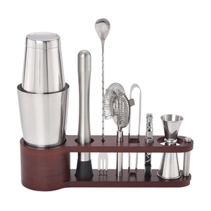 Premium Stainless Steel Barware Tool Boston Shaker Bottles 7Pcs <b>Cocktail</b> Kit for Professional Barware With Custom Logo Service - Product Image 2