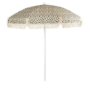 Parasol de plage à franges, design personnalisé, parasol de voyage, <span class=keywords><strong>vacances</strong></span>, parasol avec pompons - Product Image 1