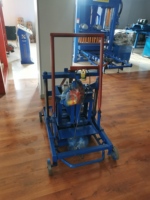 Machine à fabriquer des blocs creux portables avec cendres volantes semi-automatique pour la construction