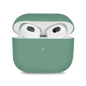 超薄液体硅胶耳机保护壳，用于Airpods 3 2021版本，带零售包装