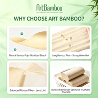 Tisu Wajah Bambu FSC Ramah Lingkungan Biodegradable Lembut Kemasan Keras OEM Kustom untuk Hotel Eropa Penggunaan Sehari-hari Rumah Tangga