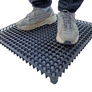 Nhựa màu đen HDPE thoát nước Hội Đồng Quản Trị 500x500 mái vườn trồng bể nhà để xe cảnh quan bãi cỏ Lọc Mat subgrade tấm thoát nước - Product Image 3