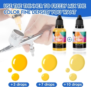 Airbrush Sơn 26 Màu Sắc 1Oz Thiết Lập Với Mỏng Hơn Acrylic Sẵn Sàng Để Phun Nước Dựa Airbrush Sơn Cho Kim Loại Nhựa Vải Gỗ - Product Image 4