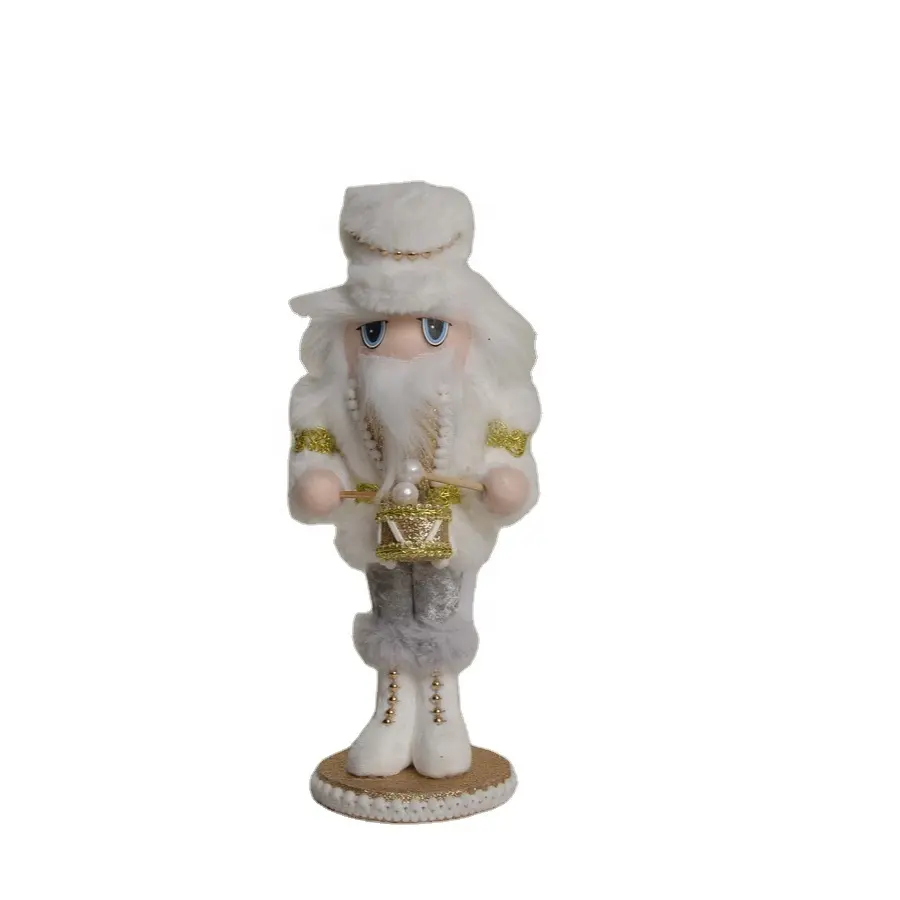 2022 hot sale christmas decoration drum stand old man table deco, foam flannel cloth material Xmas animal