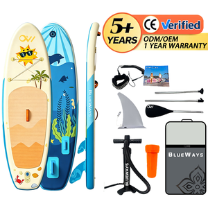 Tabla <span class=keywords><strong>de</strong></span> Paddle Surf Inflable para Niños <span class=keywords><strong>de</strong></span> 9'6'', Tabla SUP Junior Estable <span class=keywords><strong>de</strong></span> 31'' <span class=keywords><strong>de</strong></span> Ancho <span class=keywords><strong>con</strong></span> Ilustración <span class=keywords><strong>de</strong></span> Playa y Sol, Kit <span class=keywords><strong>de</strong></span> 5 Pulgadas <span class=keywords><strong>de</strong></span> Grosor - Product Image 1