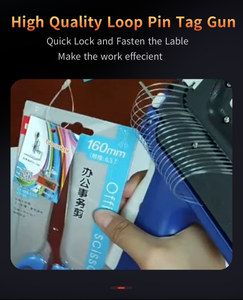ปืนแท็กกิ้งรุ่น Booster Model 101 แบบเข็มยาว ตัวเครื่องทำจากพลาสติก ABS เป็นมิตรกับสิ่งแวดล้อม สำหรับติดห่วงเสื้อผ้า - Product Image 6
